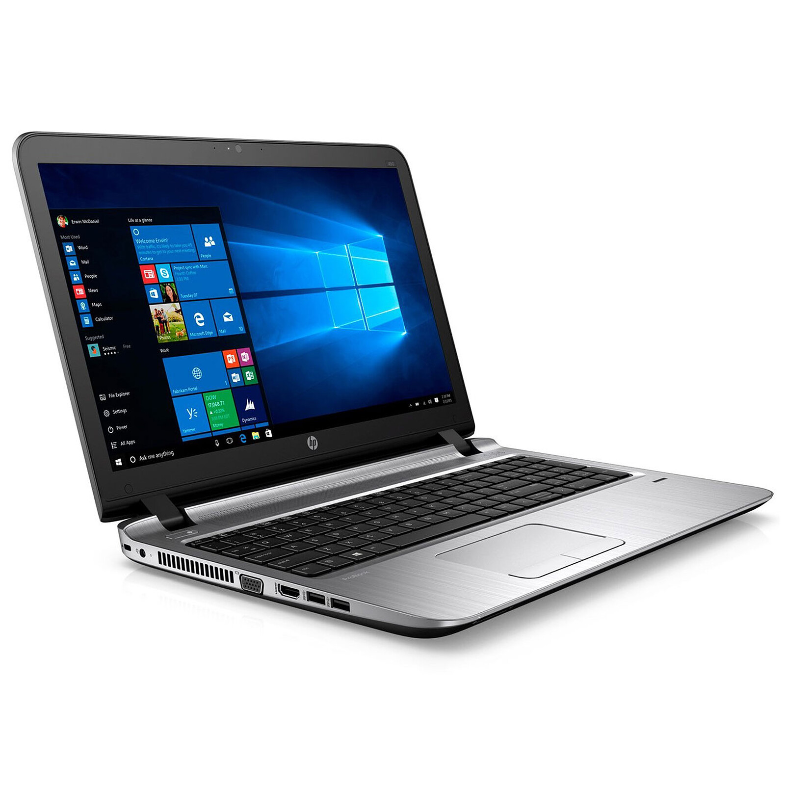 Portátil HP ProBook 450 G3 GRADO B tecl. num. portugués (Intel Core i5 6200U 2.30GHz/8GB/256SSD/15.6FHD/DVD/NO-LIC)